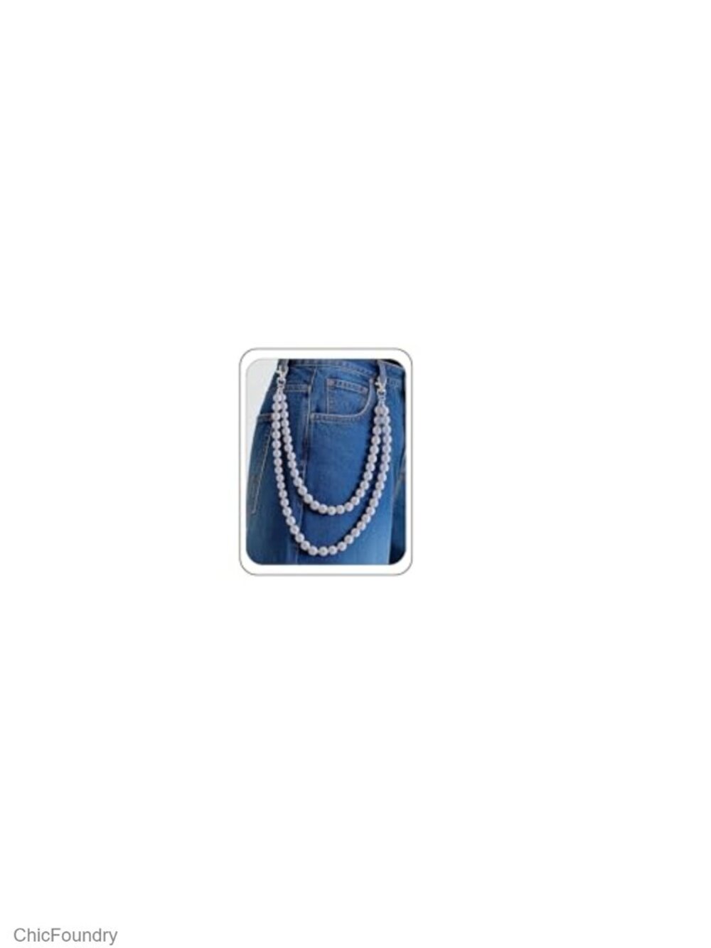 Rhinestone Wallet Chain for Men - Keychain & Waist Chain